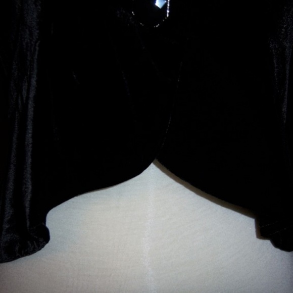 NWT Ann Taylor LOFT Petites Black Velvet Jacket 8P - Picture 3 of 8